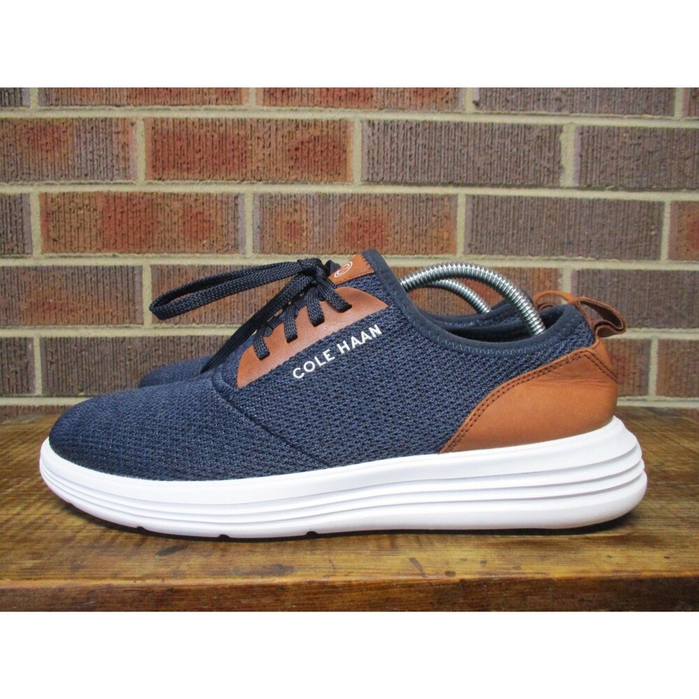 Cole Haan Mens Grandsport Journey Knit Sneakers C32582 Blue Shoes Size 10 M - Picture 10 of 16